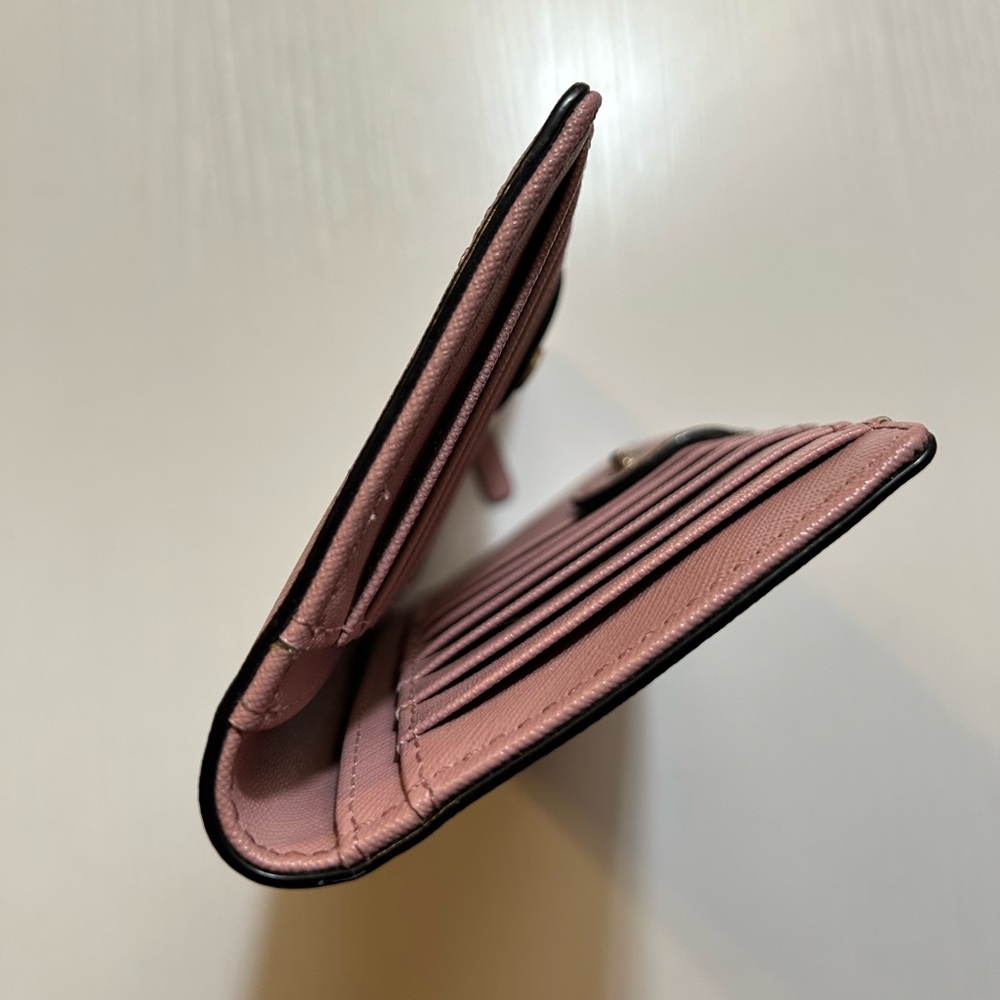 Like new Kate spade leather mauve dusty pink 2 fold wallet - Picture 2 of 7